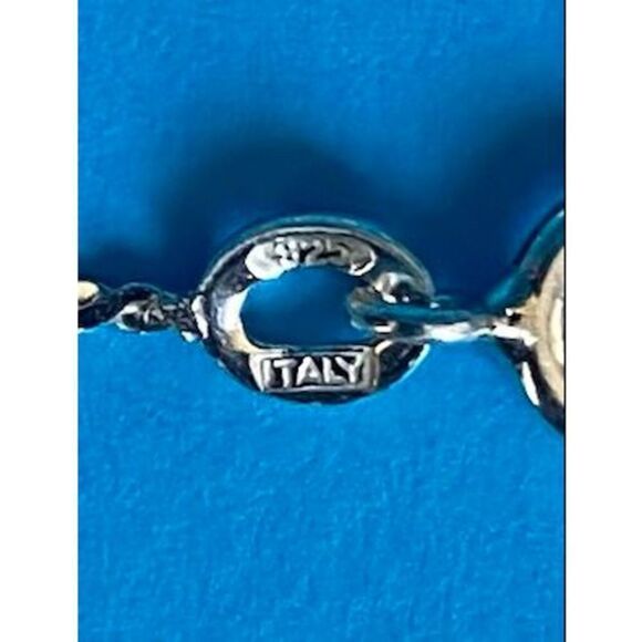 Lovely Dainty Italian Sterling 925 Silver Bracelet - Picture 6 of 8